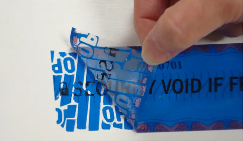 Tamper-Evident Label and Tape Product